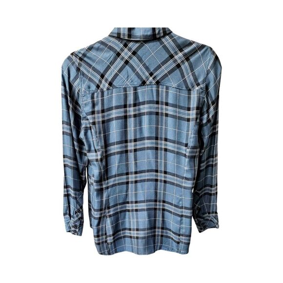 TORRID CHALLIS Button-Down LongSleeve Plaid Shirt Size 1X - Picture 8 of 14